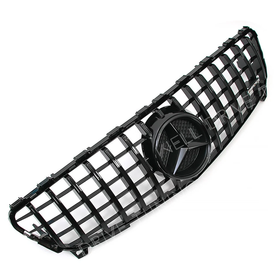 Black Front Bumper Grille W/Star For Mercedes Benz W176 16-18 A180 A200 A250 A45 Foto 3 de 4