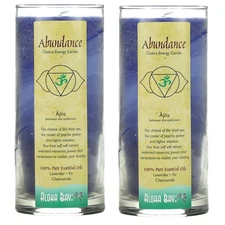 Aloha Bay Chakra Energy Candle, Abundance, Indigo, 11 oz *****2 pack*******