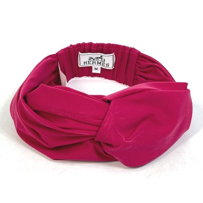 HERMES 2022 model eugenia Headband hair accessories hair band pink Eugenia Kim Karyn Knotted Headband-Coral (Hair Accessories  main image 4