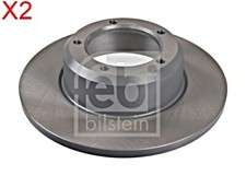 FEBI x2 Stk Bremsscheibe Vorderachse Für LAND ROVER SANTANA Defender FRC7329