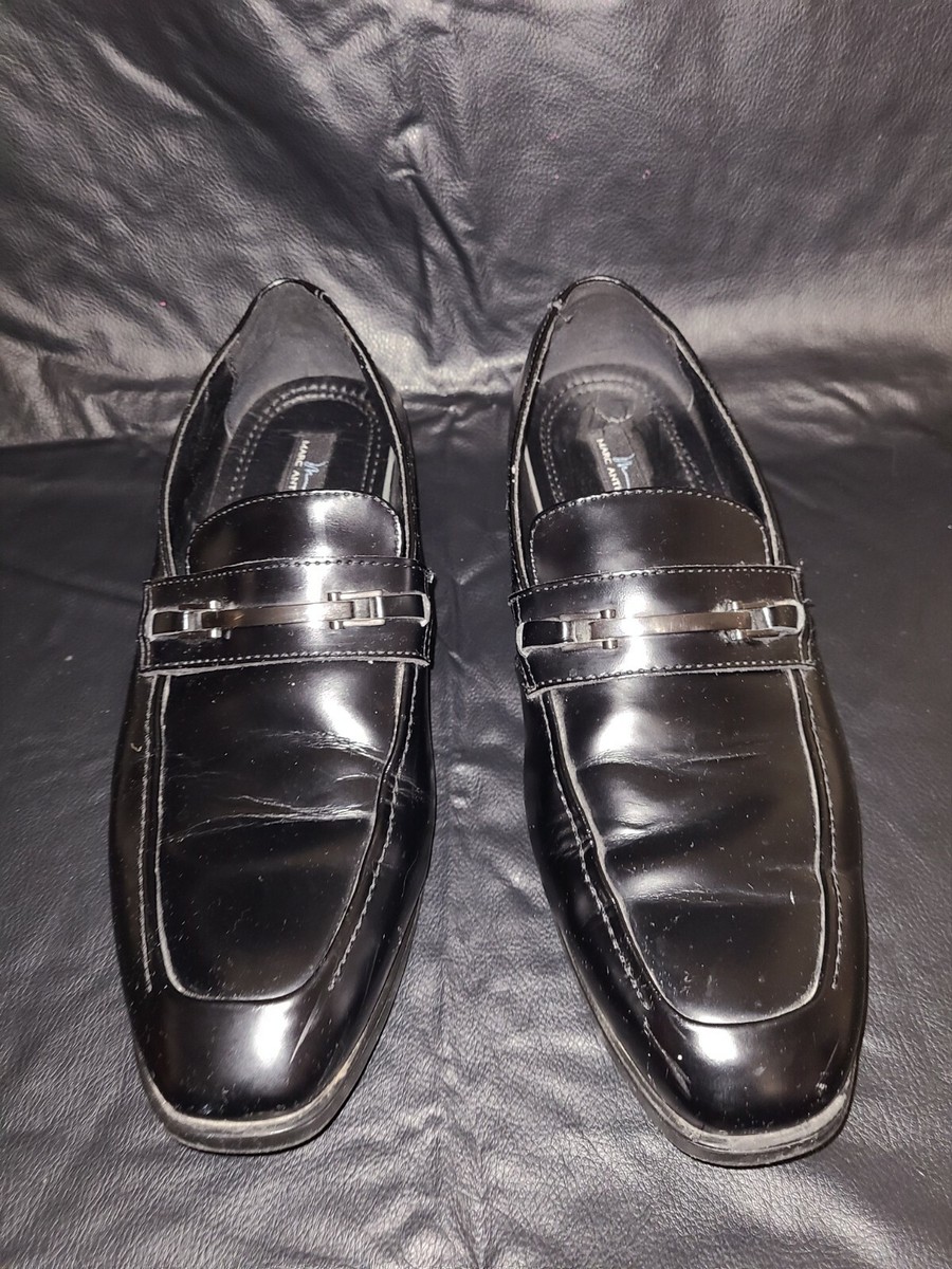 Mens Marc Anthony Black Slip On dress shoes size 10 1/2  display picture 1