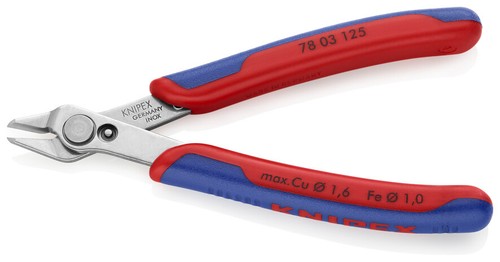 Knipex 78 03 125 Super Knips Electronic Side Wire Cutter Bevel Precision 125mm - Picture 2 of 3