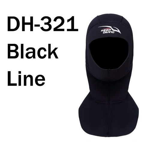 Capucha de buceo de neopreno de 3 mm con hombro equipo de snorkel gorra - Imagen 18 de 27