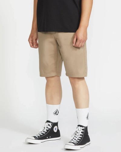 Volcom Frickin Modern Stretch Shorts - Khaki 38 inch Waist NWT $55 - Picture 5 of 7