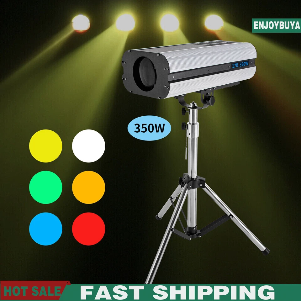 350W RGBW LED Punto de Seguir Haz DMX Foco DJ Disco Escenario Luz con Trípode Foto 4 de 4