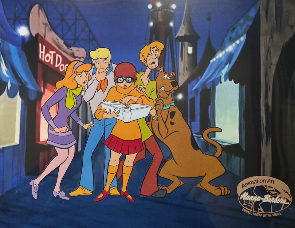 SCOOBY DOO Funland Sericel Animación Animación Arte Celular Hanna Barbera 11" x 14" Foto 2 de 3
