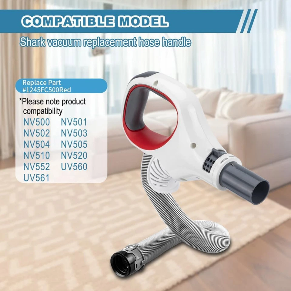 Mango de manguera de repuesto blanco para tiburón NV500WC NV500WTV NV501 NV501_26 Foto 4 de 4