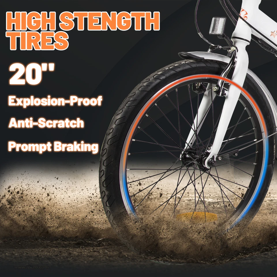 Электровелосипед складной ECOTRIC Step through 20 дюймов 36 В 12,5 Ач сертифицированный UL2849 - Изображение 4 из 4