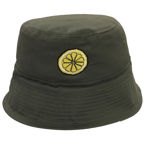 Lemon Embroidered Bucket Hat - The 