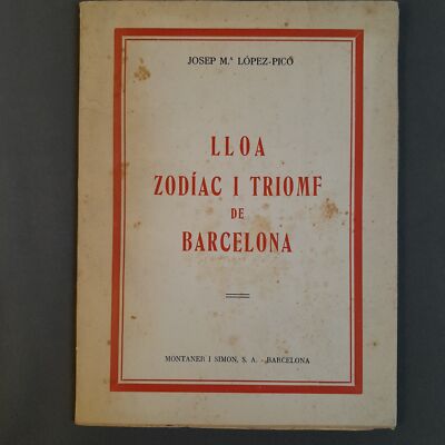 DOC-1106. Zodiac And Triomf Of Barcelona. Josep M.A López-Picó. 1947.