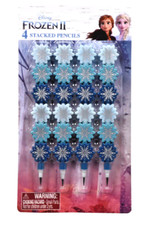 Set 2 Disney FROZEN 2 Stacked PENCILS 4-Pack School Christmas Party Favor NEW