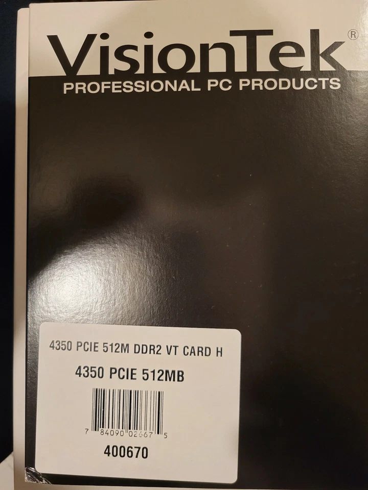 VisionTek ATI Radeon VT 4350 PCIE 512MB DDR2 VT-400670 Video Card 4350512HKHS - Image 4 of 4