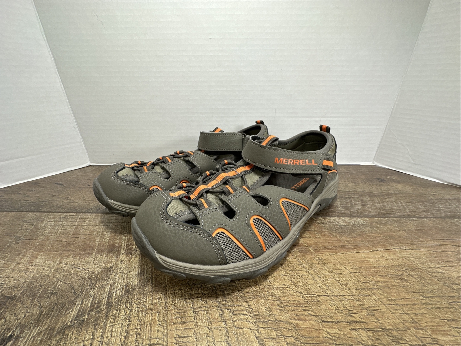 Merrell Ragazzo Hydro H20 Escursionista Punta Chiusa Sandalo Scarpa Sabbia Ragazzo Taglia 4M