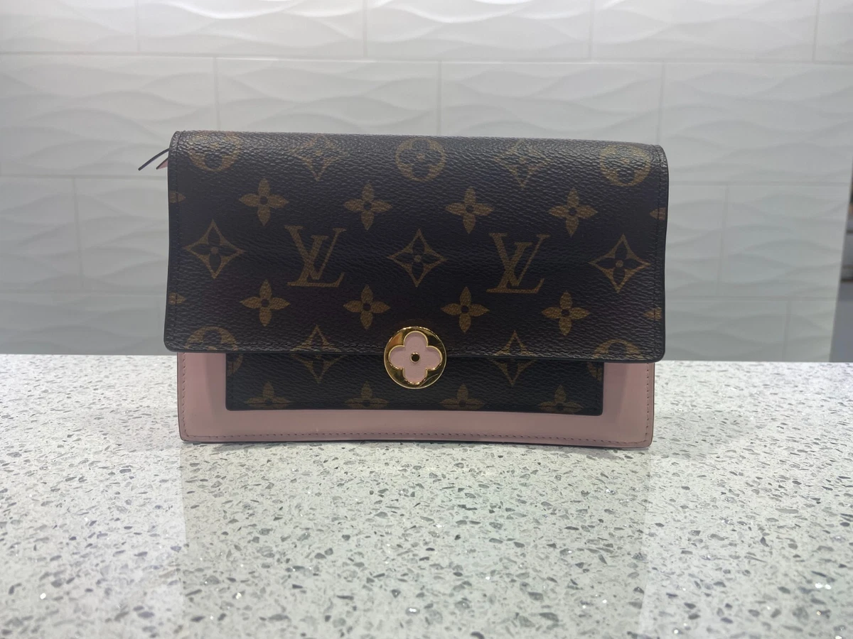 Louis Vuitton, Bags, Louis Vuitton Monogram Flore Chain Wallet