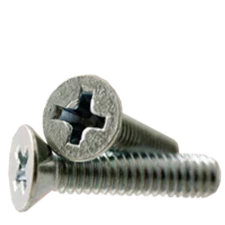#6-32 x 2" Machine Screws, Phillips Flat Head, Zinc-Plated, FT, 25 PK