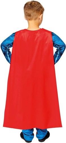 Childs Classic Superman Fancy Dress Super Hero Costume DC Comic Book Kids Boys - Picture 4 of 5
