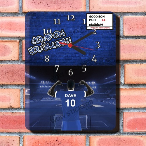 Everton Football Design Wall Clock New boxed Gift Sport soccer wall hanging - Picture 2 of 3