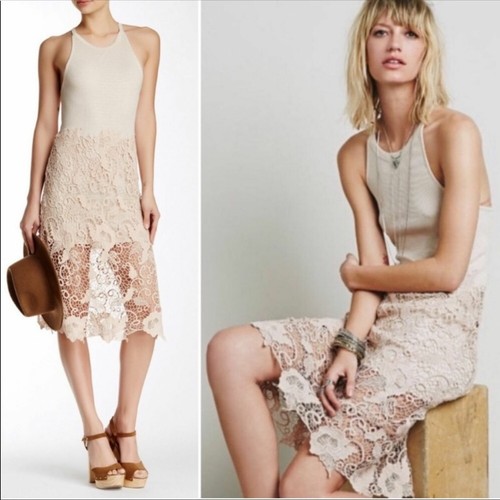 Free People Nora Lace Tank Dress | eBay
