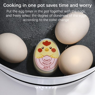 Boiled Egg Timer Egg Perfect Color Changing Timer Eco-Friendly Resin Pink Timer
