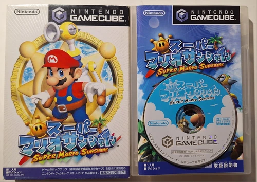 Super Mario Sunshine Nintendo GameCube NTSC-J Japanese Complete In Box CIB US 