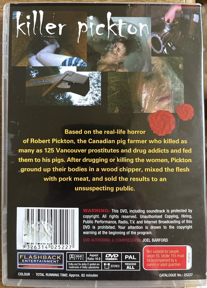 DVD Killer Pickton 2006 Horror Thriller, Serial Killer Robert Pickton eBay