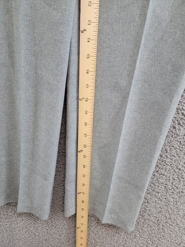 Nautica Heather Poplin Dress Pants Boys 18 Gray Heather Zip Hook & Bar Closure - Picture 7 of 16