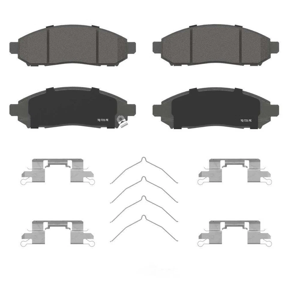 Pastillas de freno de disco delanteras de cerámica ThermoQuiet Wagner para Nissan Frontier 05-19 Foto 3 de 4