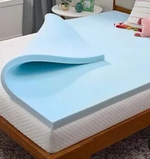 LINENSPA Memory Foam Mattress Topper - 2 Inch Gel Infused Memory Foam - Full