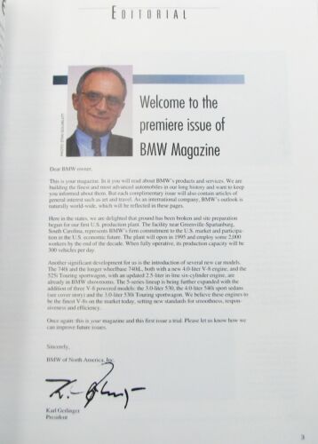 BMW Magazine 1993 Premier Edition 540i e34 V8 - Imagen 2 de 3