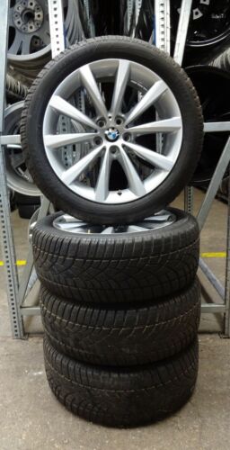 4 Orig BMW winter wheels styling 642 245/45 R18 100V 5 Series G30 G31 6867338 RDK 5627 - Picture 1 of 4