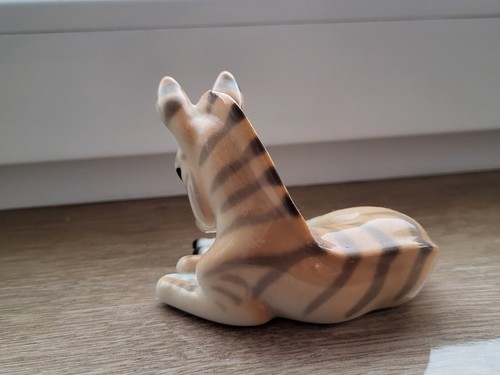Porcelain figurine zebra LFZ, vintage figurine zebra, Lomonosov , Made in USSR - Picture 4 of 8