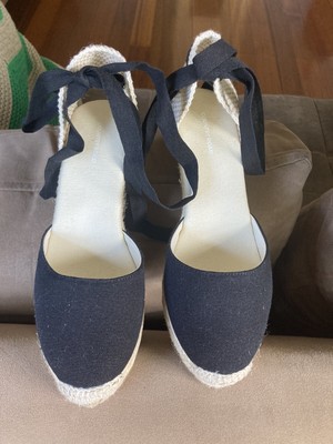 Country Road Porto Wedge Espadrille in Black Size 40 - NEW | eBay Australia