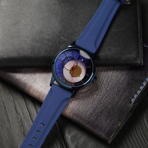 Rare Blue Raketa Copernicus 1990s, Vintage Soviet Mechanical Mens Wristwatch - Picture 3 of 4