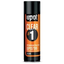 U-Pol Clear #1 UV Resistant Clear Coat UP0796 - High Gloss Car Body Paint Repair