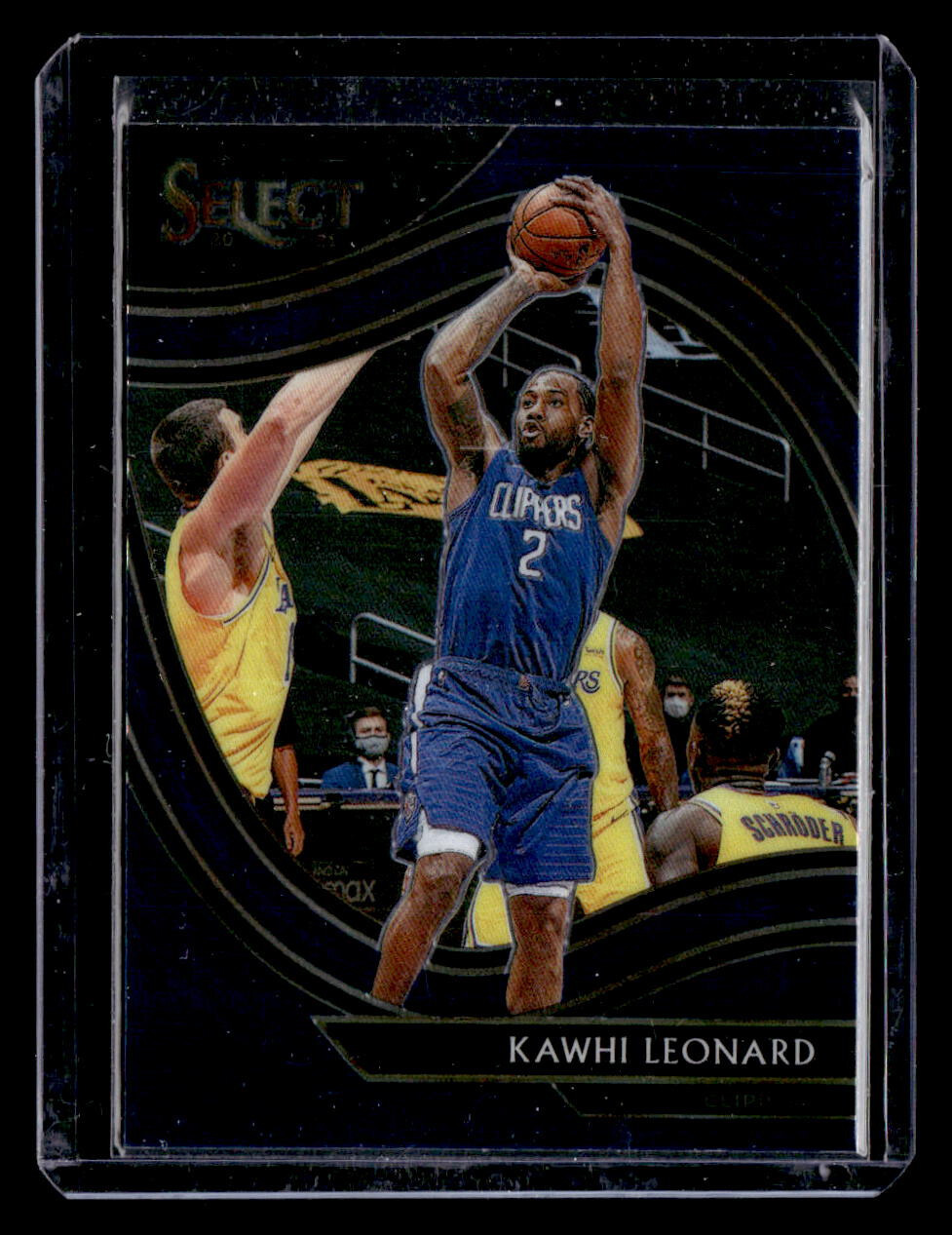 2020-21 Select Kawhi Leonard Courtside Blue Retail SP #208 Los Angeles Clippers