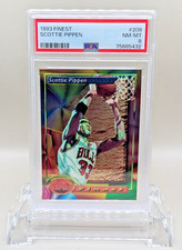 1993 Topps Finest #208 Scottie Pippen 🏀PSA 8 NM-MT🏀 Chicago Bulls HOF
