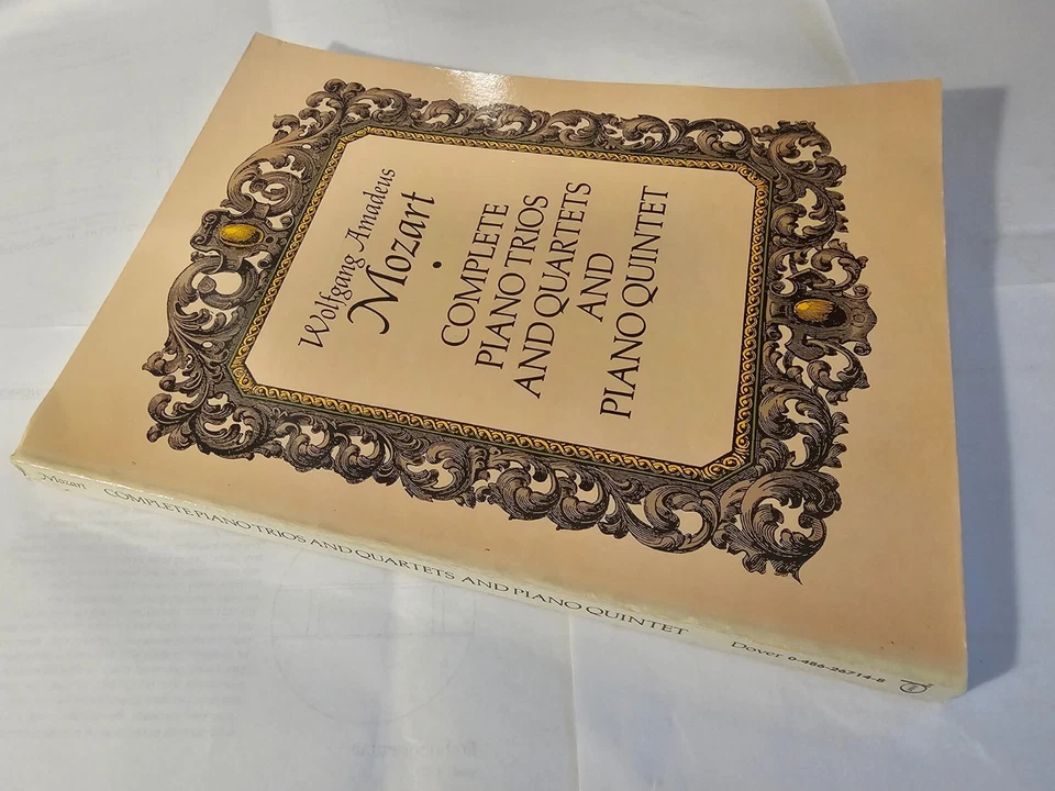 WOLFGANG AMADEUS MOZART - COMPLETE PIANO TRIOS QUARTETS - DOVER - GC - FREEPOST - Image 4 of 4