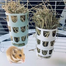 Pet Rabbit Hay Feeder SmallAnimal Hamster Pig Less Wast Hay Rack Hanging Plastic