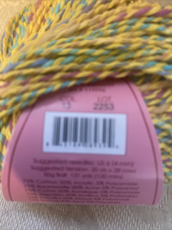 Louisa Harding Noema Yarn COL 13 Lot 2253 50 g 131 yds DK Worsted Cotton/Acrylic - Image 4 of 4