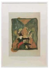 The man in the carriage Walter Gramatte Expressionism A3 A4 Framed Print Pictur