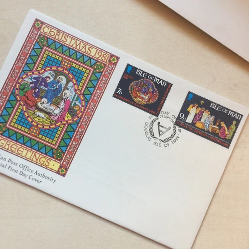 Isle Of Man FDC First Day Cover Christmas Nativity 1981 UNADDRESSED WCP