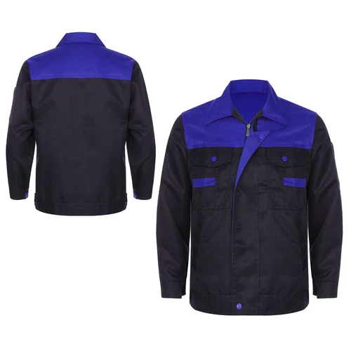 Women Men Long Sleeve Work Coat Pocket Shirts Workshop Mechanic Uniform Workwear - Bild 47 von 104