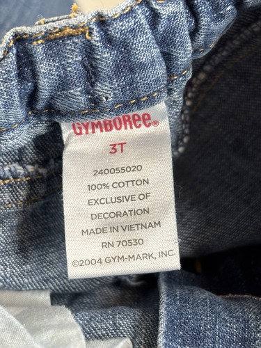 Gymboree VTG 3T Girls Blue Denim Jeans Embroidered Ballet 2005 Prima Ballerina - Picture 4 of 5