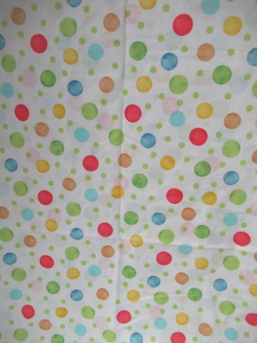 Springs Creative Fabric "DOT" VTG 2015 WHITE WITH DOTS ALLOVER 33"X44"W NEW