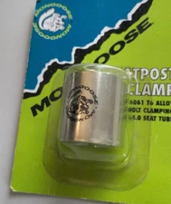 MONGOOSE VINTAGE TRIPLE BOLT BMX SILVER seat clamp