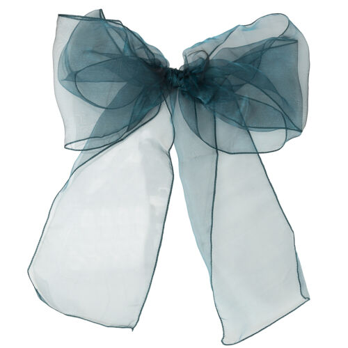 Silla de organza de boda fajas ancho lazo completo para decoración de fiesta 1x-100x - Imagen 203 de 391