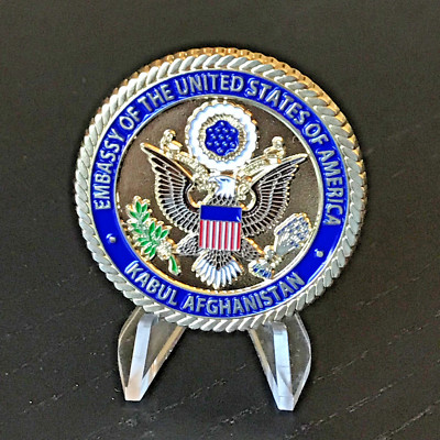 E94 U.S. United States American Embassy Kabul Afghanistan Challenge Coin