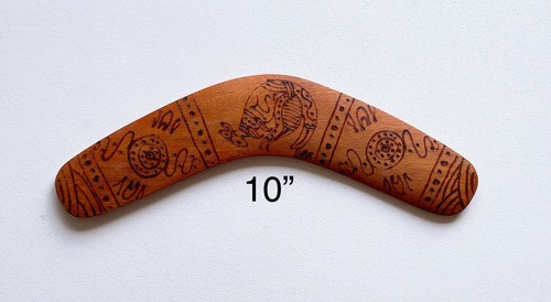Traditional Boomerang Aboriginal Art Australian Souvenirs- Hand made - Picture 4 of 15