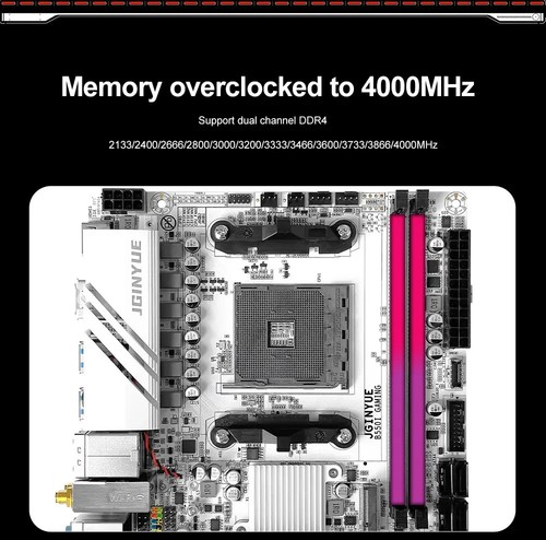 AMD B550 AM4 mini ITX Motherboard supports Ryzen R5 4000/5000 series processors - Picture 8 of 10
