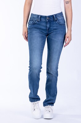 Jeans W33L30 blau BLUE MONKEY straight Laura 30835B